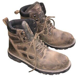 Wolverine Men's Leather Work Boots Size 9.5 M W08393 Steel Toe